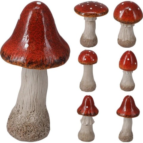 FUNGO RESINA ROSSO 7X7X17 3 ASSORTITI